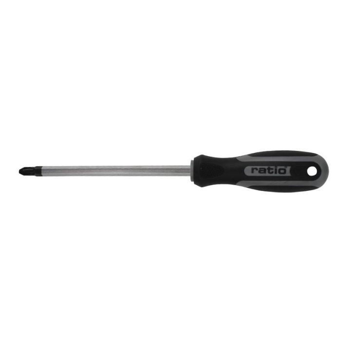 RATIO Destornillador de Punta Philips PH3 con Varilla Hexagonal de 150 mm de Largo