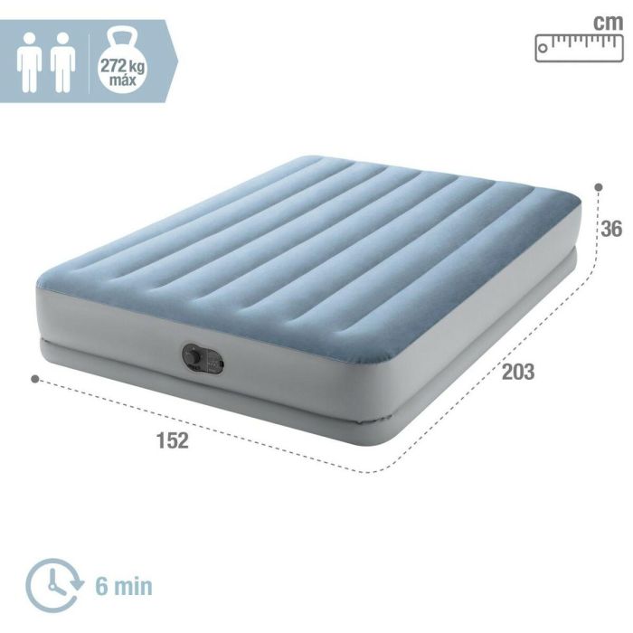 Cama Hinchable Intex Comfort Queen 152 x 36 x 203 cm 2 Unidades 3