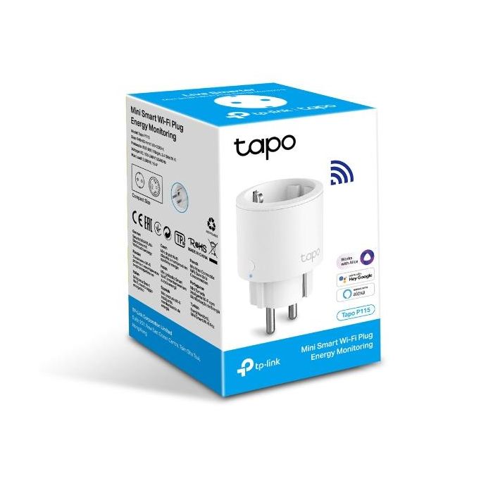 TP-Link Tapo P115 Enchufe Inteligente 3680W Wi-Fi Blanco Interior 1