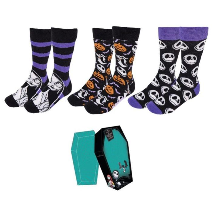 Cerdá Calcetines Pack 3 Nightmare Before Christmas Talla 35-41 Negro Cerdá Calcetines Pack 3 Nightmare Before Christmas Talla 35-41 Negro