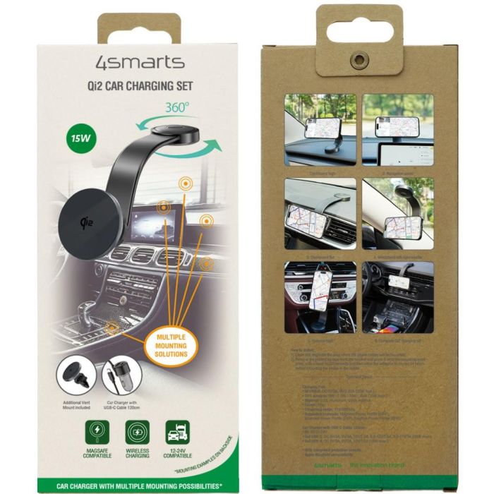 4smarts Qi2 Kfz Ladeset. grau 6