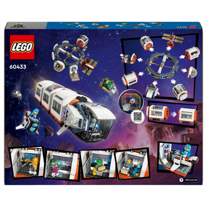 LEGO City Estación Espacial Modular 60433 Juego Construcción 1097 Piezas 7+ Años LEGO City Estación Espacial Modular 60433 Juego Construcción 1097 Piezas 7+ Años
