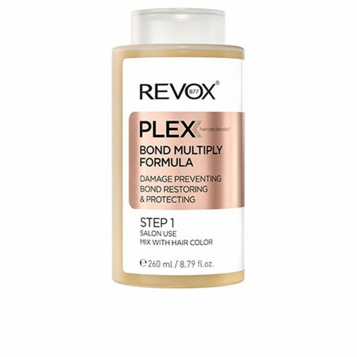 REVOX B77 PLEX BOND MULTIPLY FORMULA STEP 1 - Reparación y protección capilar profesional, 260ml REVOX B77 PLEX BOND MULTIPLY FORMULA STEP 1 - Reparación y protección capilar profesional, 260ml