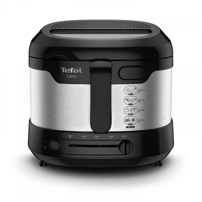 Tefal FF215D30 Freidora Uno M, 1.8 L de Aceite, 1 kg de Capacidad de Fritura, 1600W, Termostato Ajustable