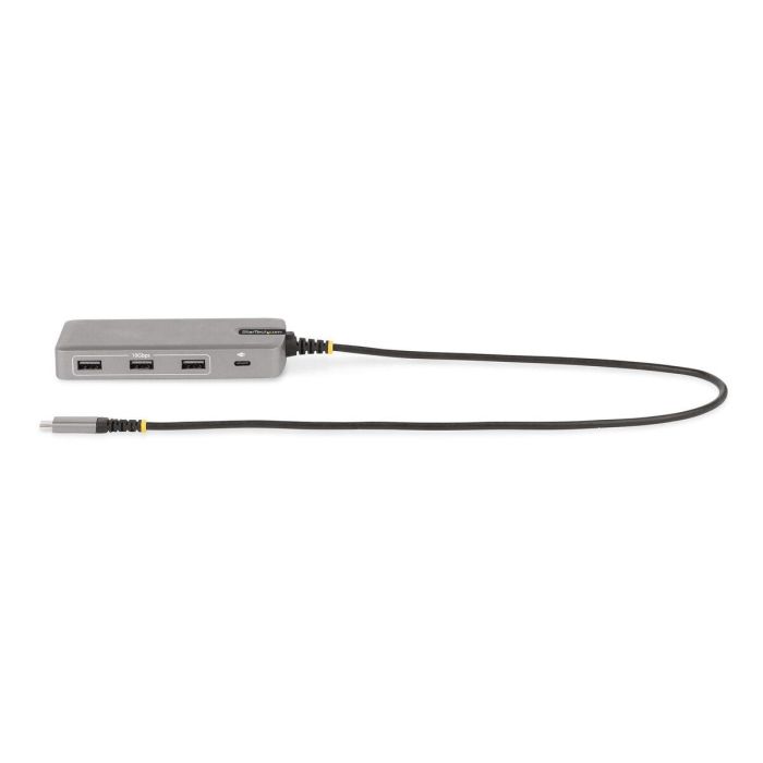 Hub USB-C Startech 117B-USBC-MULTIPORT Gris 100 W 3 Hub USB-C Startech 117B-USBC-MULTIPORT Gris 100 W 3
