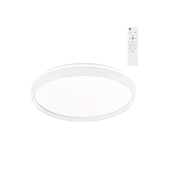 Cristalrecord Plafón LED Charly 46W 5060 lm 3CCT Ø40x7 cm Blanco