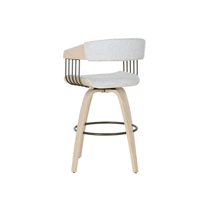 Silla Scandi DKD Home Decor Gris 55 x 76.5 x 51 cm 4