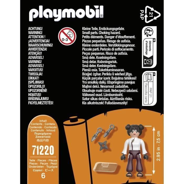 Playmobil Naruto Shippuden Tenten - Figura con Kunai y Estrella Arrojadiza 3