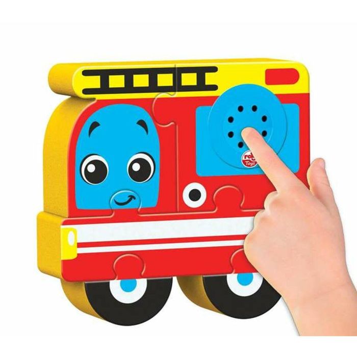 Reig Puzzles Sonoros de Coches, Bloques y Figuras para Niños a Partir de 1 Año