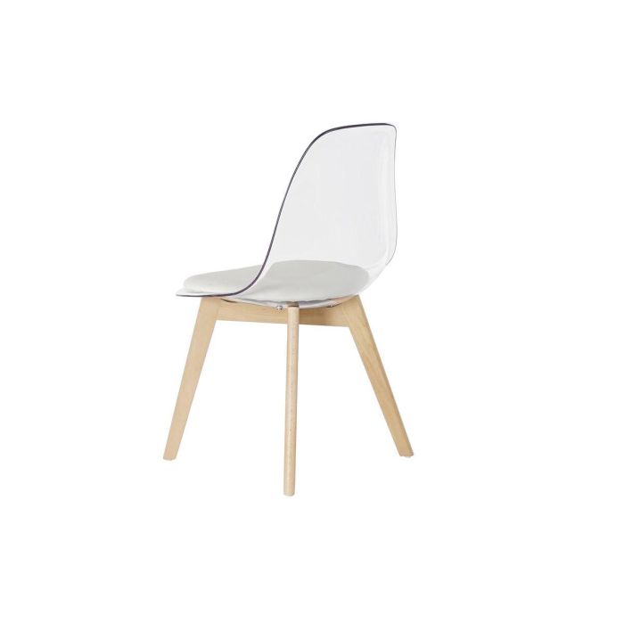 Silla Urban DKD Home Decor Blanco Transparente 47 x 81 x 54 cm 1