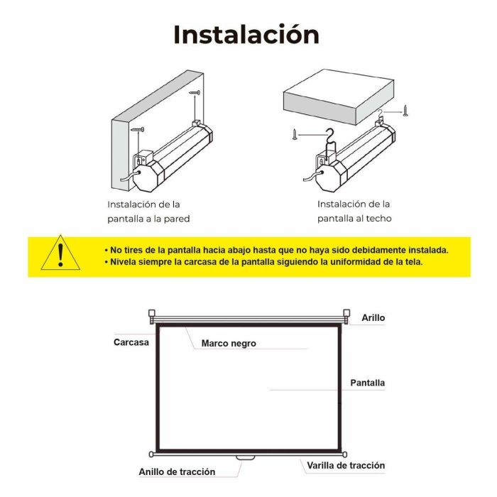 Pantalla de Proyección Phoenix PH200 112" 2 Pantalla de Proyección Phoenix PH200 112" 2
