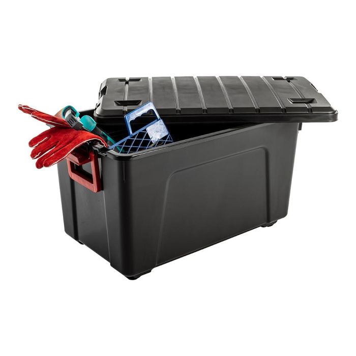 Caja pongotodo 'explorer box' 110 l con asa y ruedas. 44,5 x 75 x 44,5 cm Caja pongotodo 'explorer box' 110 l con asa y ruedas. 44,5 x 75 x 44,5 cm