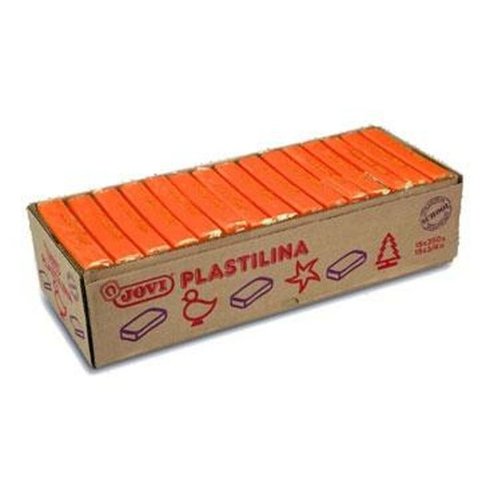 Jovi Plastilina Caja 15 Pastillas 350 gr Unicolor Naranja