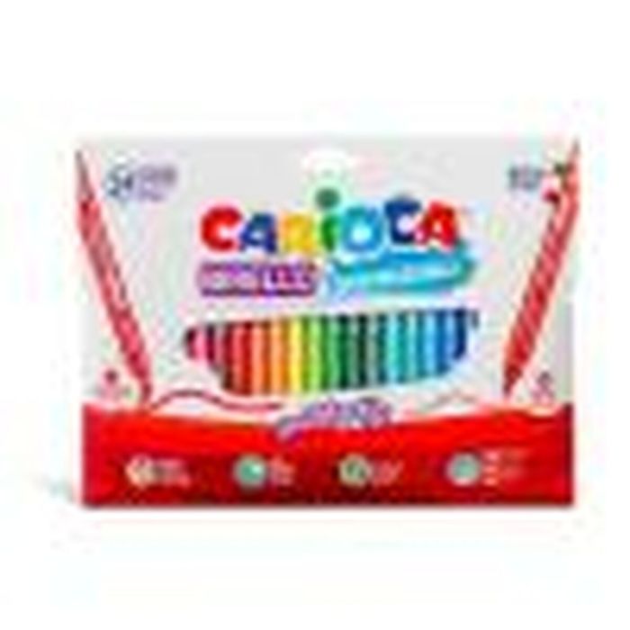 Carioca Rotulador Birello Doble Punta Fina-Media Colores Surtidos Estuche 24 Ud