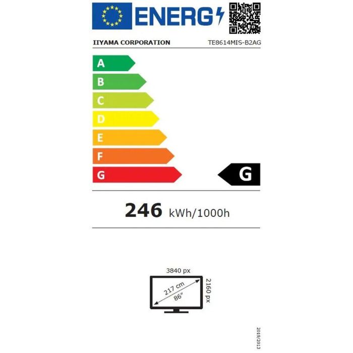 Monitor Videowall Iiyama ProLite TE8614MIS-B2AG 86" 4K Ultra HD 1