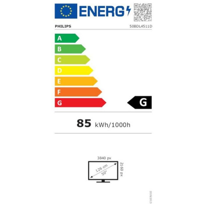 Monitor Videowall Philips 50BDL4511D/00 LED 4K UHD 50" 4K Ultra HD 60 Hz 1