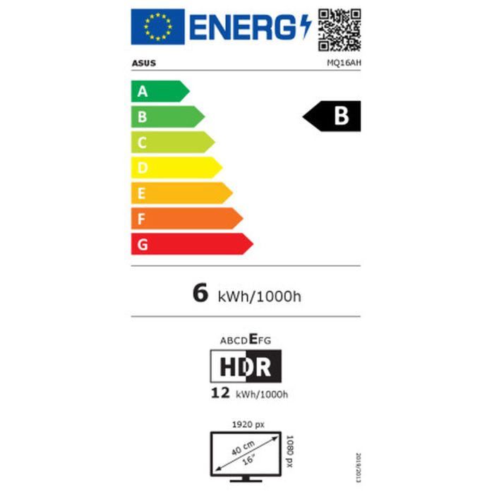 Monitor Asus OLED MQ16AH Full HD 15,6" 1