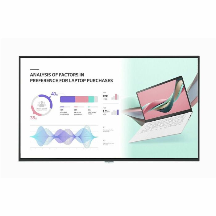 LG 55UH5J-H pantalla de señalización Pantalla plana para señalización digital 139,7 cm (55") IPS Wifi 500 cd / m² UHD+ Negro 24/7