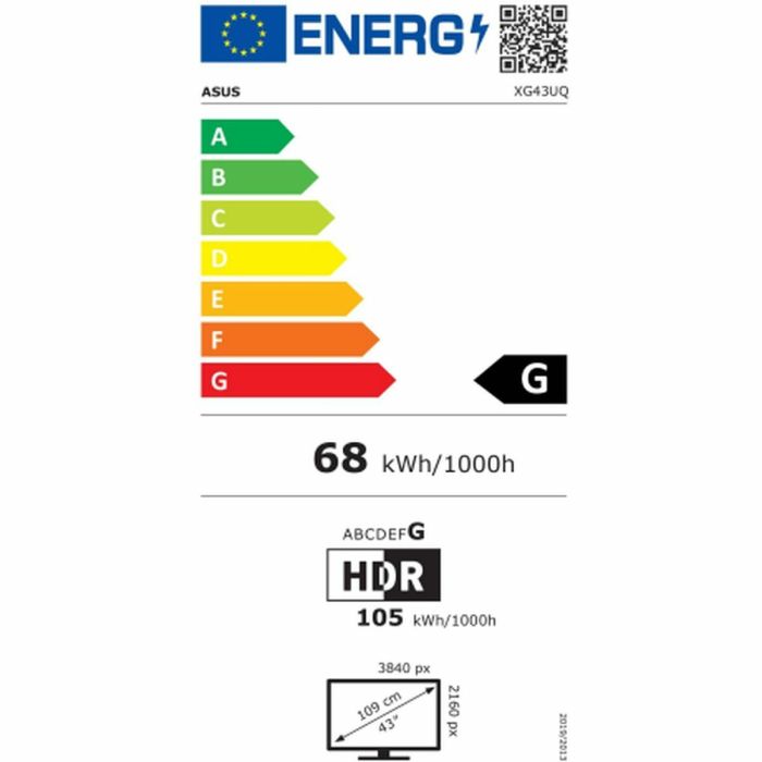 Monitor Gaming Asus XG43UQ 43" 4K Ultra HD 144 Hz 1
