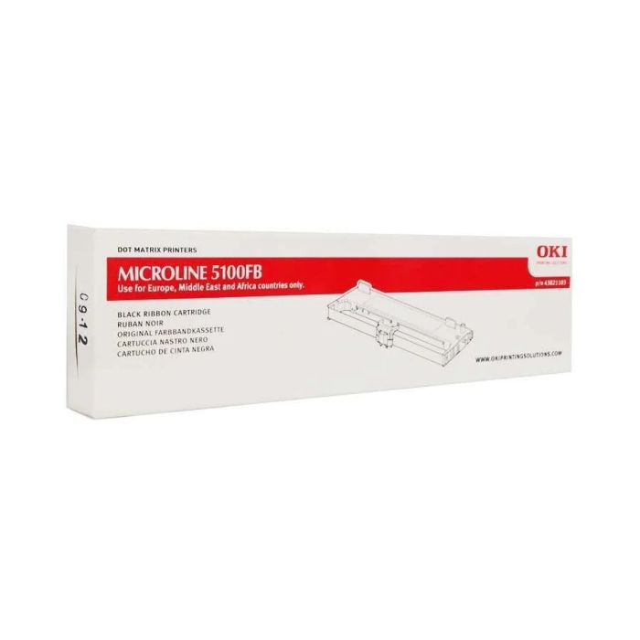 Cinta Matricial Original OKI 43821103 Negro 1 Cinta Matricial Original OKI 43821103 Negro 1
