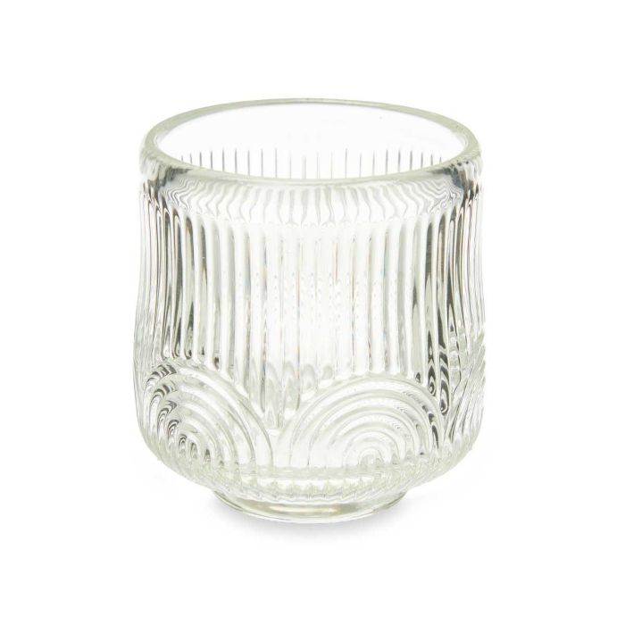 Portavela Circulo Raya Peq Transparente Giftdecor 7CM (12 Unidades) 1 Portavela Circulo Raya Peq Transparente Giftdecor 7CM (12 Unidades) 1