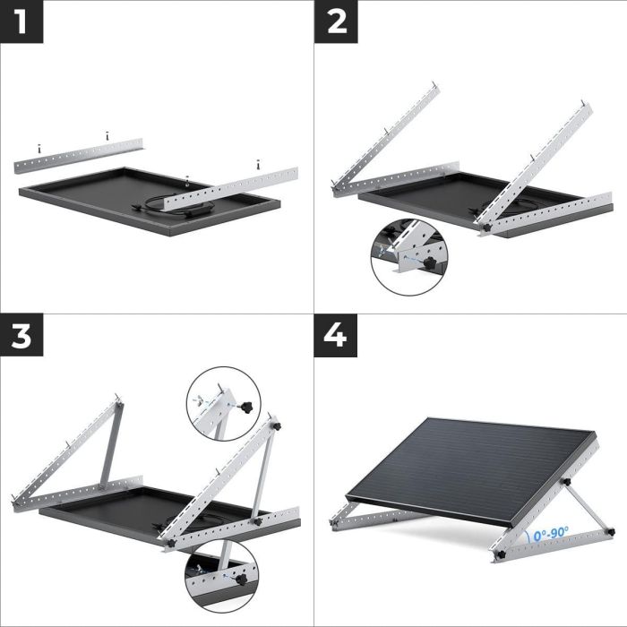 ECOFLOW Solar 28'' Tilt Mount Bracket 2
