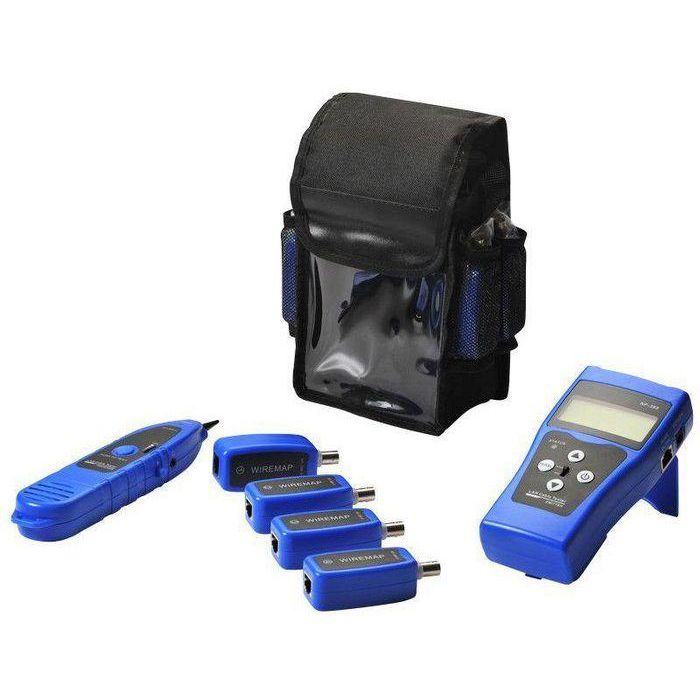 Lanview Network cable tester with 8 x RJ45/BNC probes and tracer Lanview Network cable tester with 8 x RJ45/BNC probes and tracer