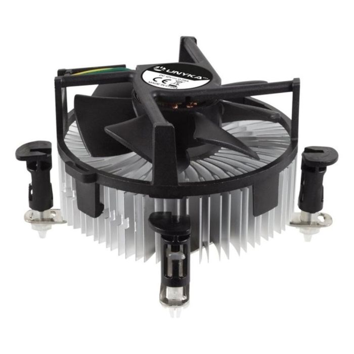 Unykach Uk532002 Ventilador Disipador CPU 90mm para LGA 1150 1151 1155 1156 1200 775 Aluminio Negro Gris Unykach Uk532002 Ventilador Disipador CPU 90mm para LGA 1150 1151 1155 1156 1200 775 Aluminio Negro Gris