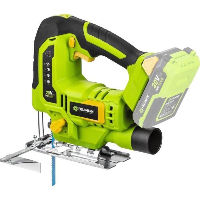 Sierra de calar inalámbrica - FIELDMANN - 20 V - 4 ángulos de corte - Batería y cargador no incluidos 3