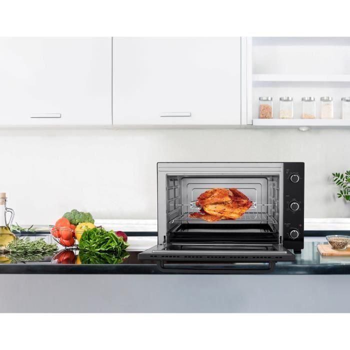 Continental Edison CEMF80B - Horno eléctrico Mini con ventilador - Negro - L68 x H42,8 x Pr 48 cm 5 Continental Edison CEMF80B - Horno eléctrico Mini con ventilador - Negro - L68 x H42,8 x Pr 48 cm 5