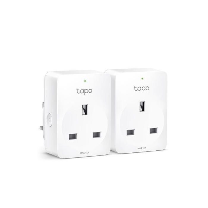Tapo P100 Mini Enchufe Inteligente Wi-Fi 2.4 GHz Control Remoto y Voz (Pack 2) 2 Tapo P100 Mini Enchufe Inteligente Wi-Fi 2.4 GHz Control Remoto y Voz (Pack 2) 2