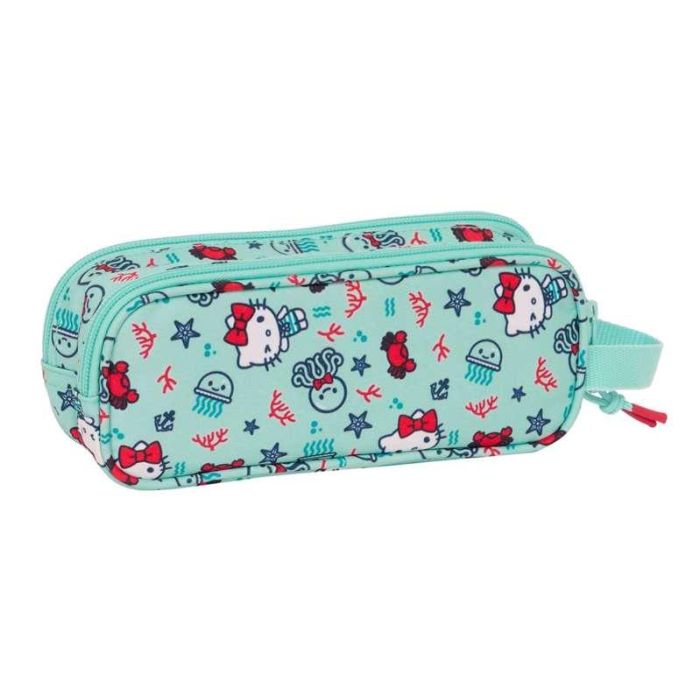 Portatodo Doble Hello Kitty Sea lovers Turquesa 21 x 8 x 6 cm Portatodo Doble Hello Kitty Sea lovers Turquesa 21 x 8 x 6 cm