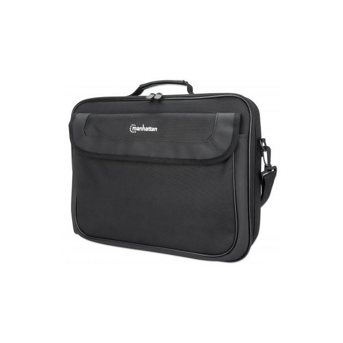 MANHATTAN Maletín Cambridge Clamshell para Portátil 15.6", Bandolera con Tirante para Hombro, Poliéster Negro 0 MANHATTAN Maletín Cambridge Clamshell para Portátil 15.6", Bandolera con Tirante para Hombro, Poliéster Negro 0