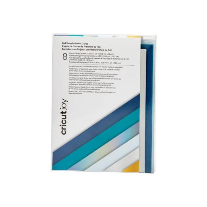 Cricut Blue Lagoon 8 Hojas A2 (420 x 594 mm) Azul, Oro, Plata, Verde Azulado, Blanco Cricut Blue Lagoon 8 Hojas A2 (420 x 594 mm) Azul, Oro, Plata, Verde Azulado, Blanco