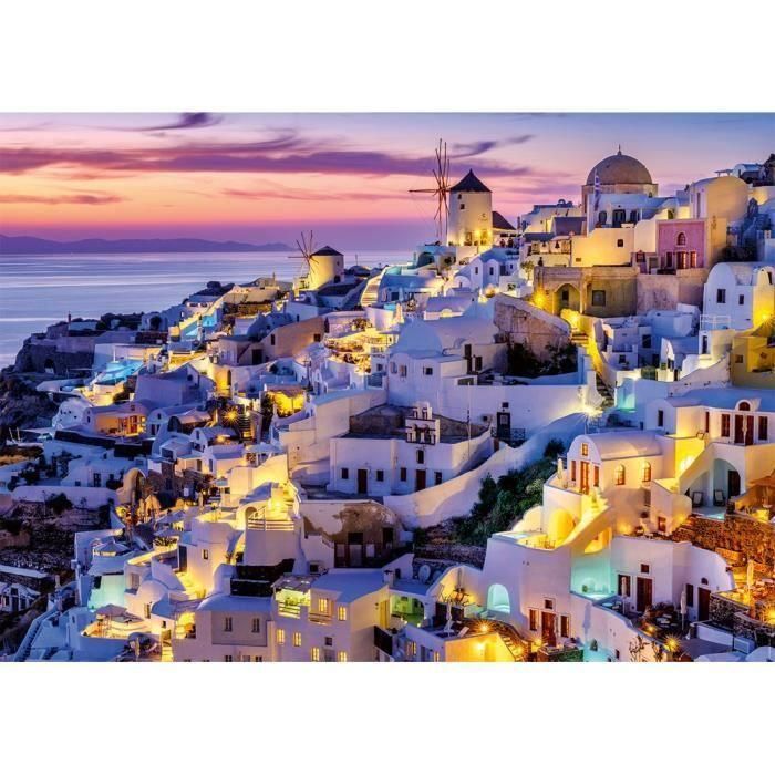 Ravensburger 12001532 Puzzle 1500 piezas Atardecer en Santorini, Adultos y niños +14 años, Colección Evasion