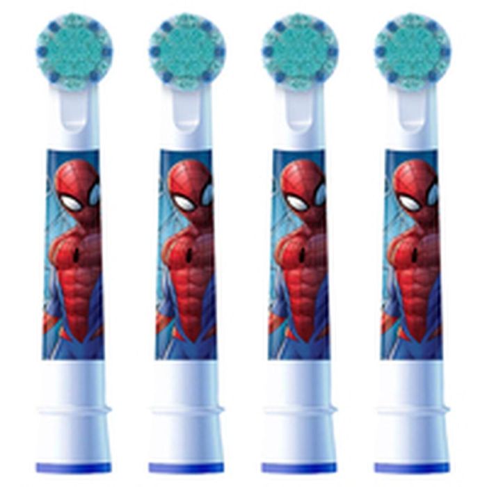Recambio para Cepillo de Dientes Eléctrico Oral-B EB10 4 FFS SPIDERMAN (4 Unidades) 2 Recambio para Cepillo de Dientes Eléctrico Oral-B EB10 4 FFS SPIDERMAN (4 Unidades) 2