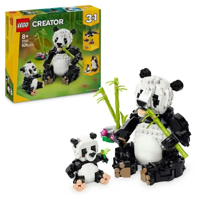 Lego 31165 Animales salvajes: Familia Panda Juego de Construcción 3 en 1 para Niñas y Niños de 8 Años en Adelante 0 Lego 31165 Animales salvajes: Familia Panda Juego de Construcción 3 en 1 para Niñas y Niños de 8 Años en Adelante 0