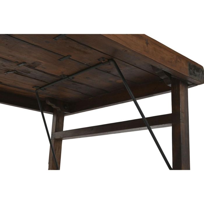 Mesa Plegable Home ESPRIT Natural Madera Reciclada 182 x 90 x 76 cm 4