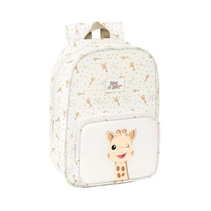 Mochila Escolar Sophie la Girafe Beige 20 x 28 x 8 cm