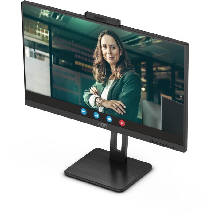 AOC 24P3CW Monitor Profesional 23.8" Full HD IPS 75Hz Webcam Windows Hello, USB-C 65W PD, Altavoces Integrados, Ergonomía Regulable Negro 12