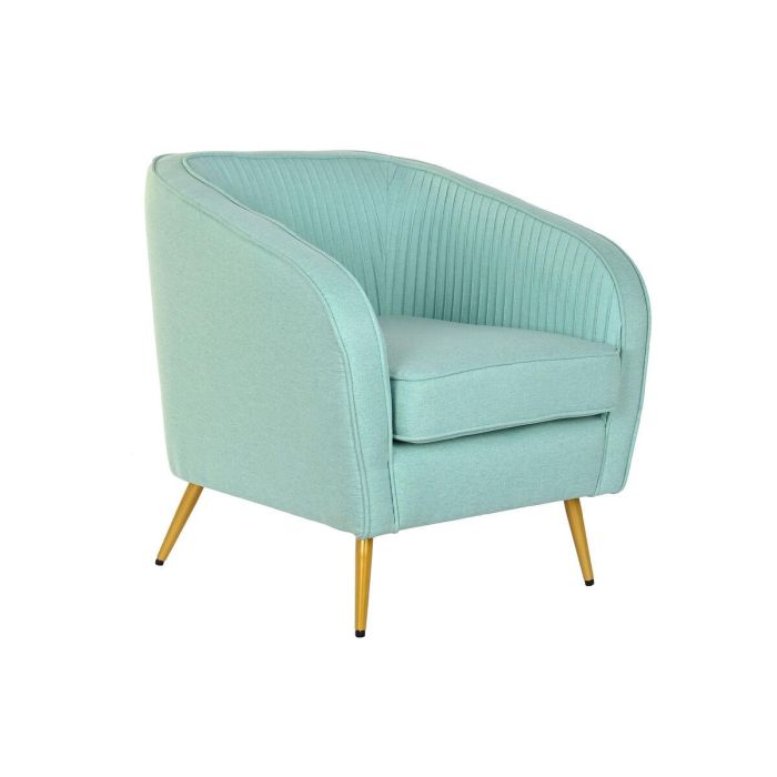 Sillon Scandi DKD Home Decor Verde Jade Dorado 68 x 73 x 70 cm