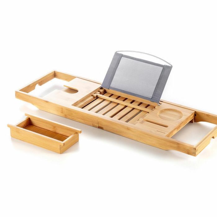 Bandeja para Bañera de Bambú Extensible Trayth InnovaGoods 6 Bandeja para Bañera de Bambú Extensible Trayth InnovaGoods 6