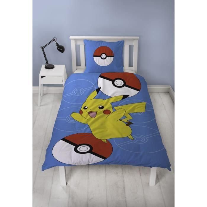 Juego de cama - POKEMON - Pikachu III - Microfibra - 1 funda nórdica 140 x 200 cm + 1 funda de almohada 63 x 63 cm 3 Juego de cama - POKEMON - Pikachu III - Microfibra - 1 funda nórdica 140 x 200 cm + 1 funda de almohada 63 x 63 cm 3
