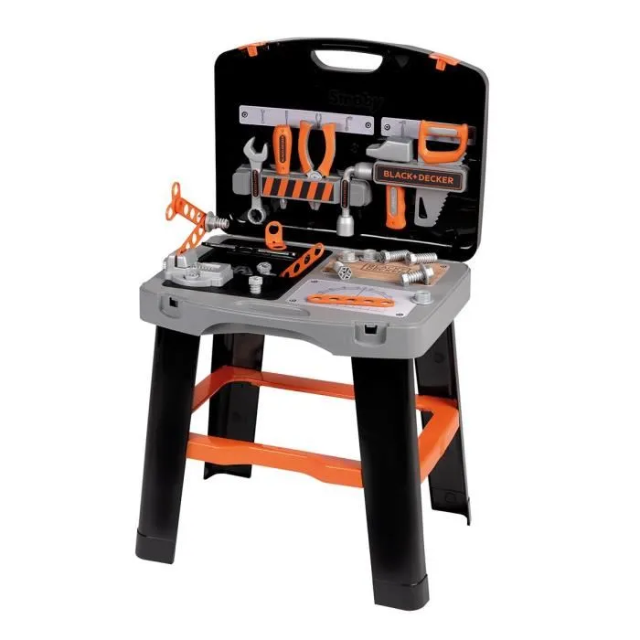 Black&Decker Banco Maletín de Herramientas con 33 Accesorios 76x43x35 cm