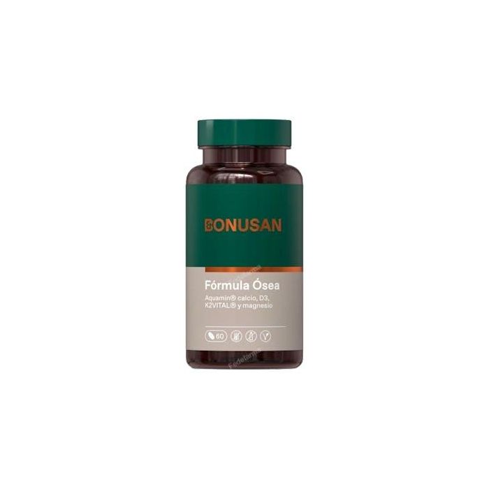 Bonusan Fórmula Ósea 60 Comprimidos - Calcio, Magnesio, Vitamina D3 y K2 para Huesos