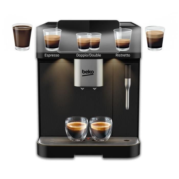 Cafetera con molinillo - BEKO - CEG7302B - 1350 W - 19 bares - Negra 5 Cafetera con molinillo - BEKO - CEG7302B - 1350 W - 19 bares - Negra 5