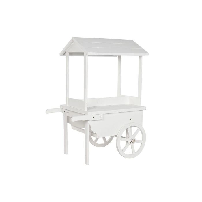 Carro Shabby DKD Home Decor Blanco 51 x 114 x 85 cm Carro Shabby DKD Home Decor Blanco 51 x 114 x 85 cm
