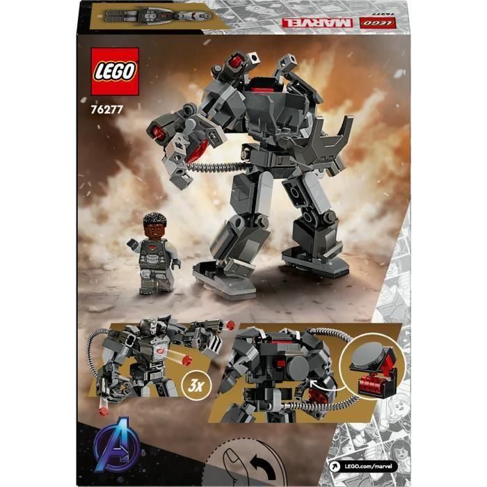 LEGO 76277 Marvel War Machine Armadura Robot, Robot de Juguete con: 3 Cañones de Disparo, Personaje MCU 4 LEGO 76277 Marvel War Machine Armadura Robot, Robot de Juguete con: 3 Cañones de Disparo, Personaje MCU 4