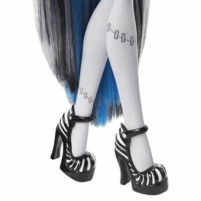 Mattel Muñeca Monster High Reel Drama Frankie en blanco y negro 4