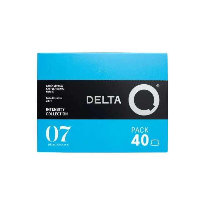 Delta 7925447 Cápsula DeQafeinatus Sin Cafeína para Cafeteras Delta Caja 40